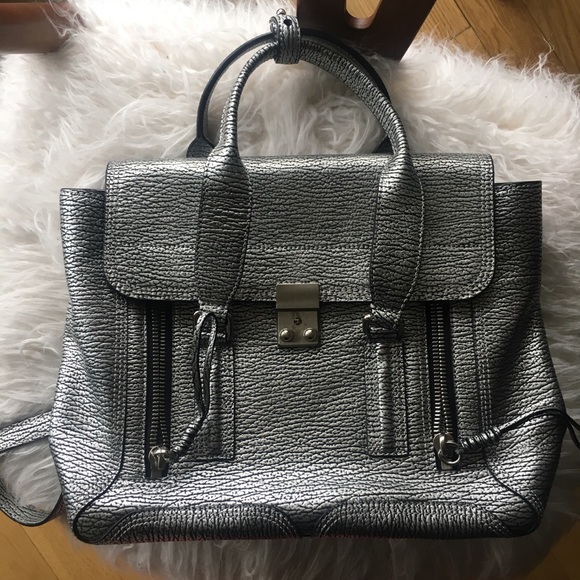 3.1 Phillip Lim Medium Pashli Silver - Picture 1 of 8